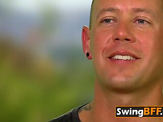 Lesbian wives are feeling so horny and free to fuck everyone and enjoy the swinger lifestyle.